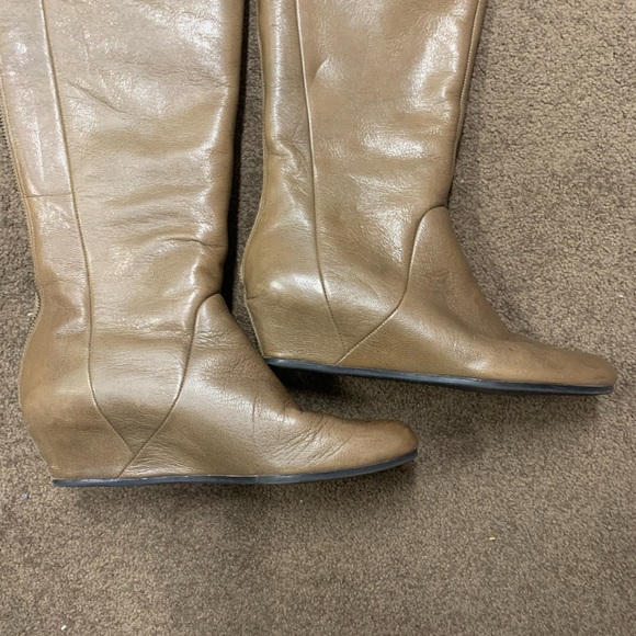 Crown Vintage taupe leather boots sz 8 - Picture 7 of 8